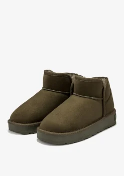 D.Franklin Nordic Low Basic Olive|Damen Australische Stiefel|Stiefel
