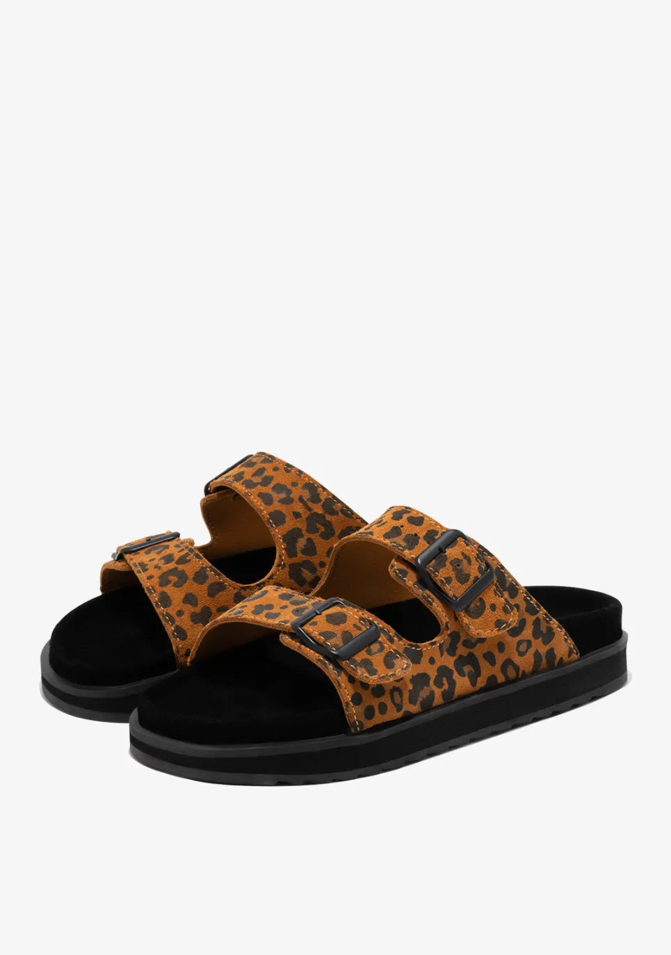 D.Franklin Nordic Sandal Buckle Leopard|Damen Sandalen