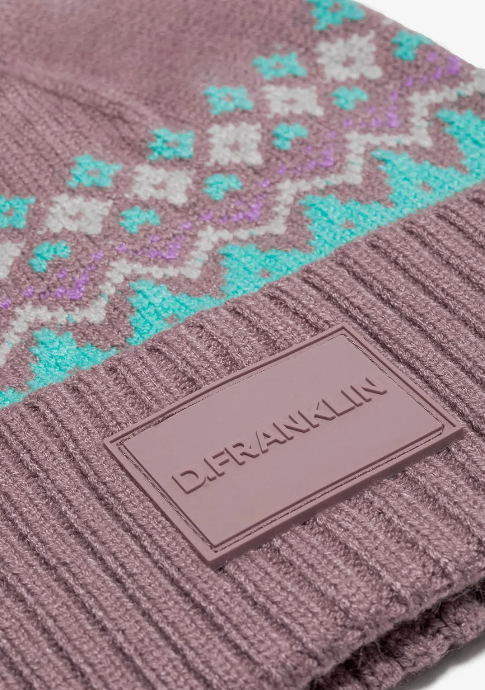 D.Franklin Nordic TRK Fair Isle Beanie Pink|Damen Mützen, Schals Und Handschuhe