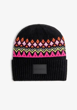 D.Franklin Nordic TRK Fair Isle Beanie Charcoal|Damen Mützen, Schals Und Handschuhe
