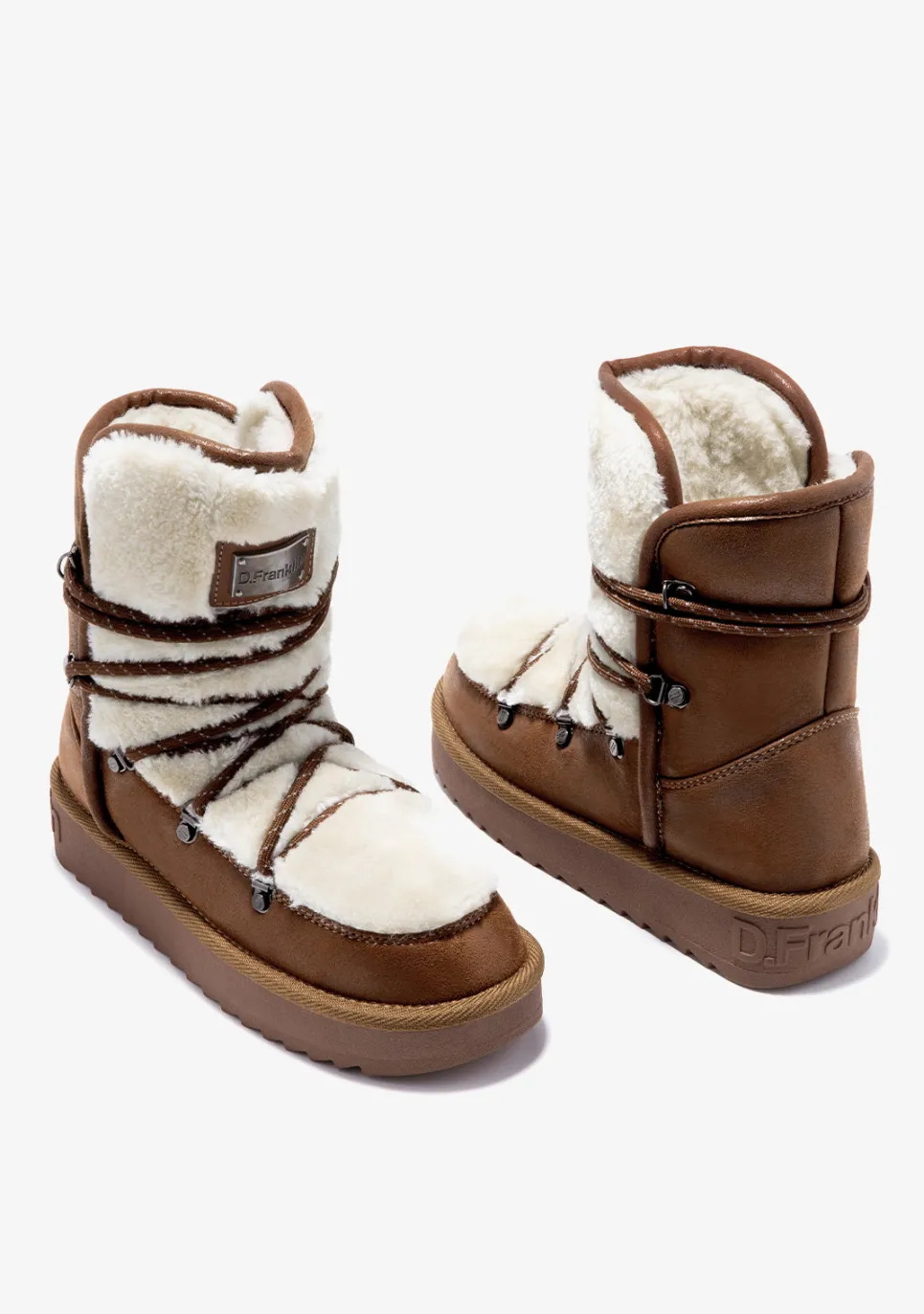 D.Franklin Nordic Trk Fur Camel|Damen Stiefel