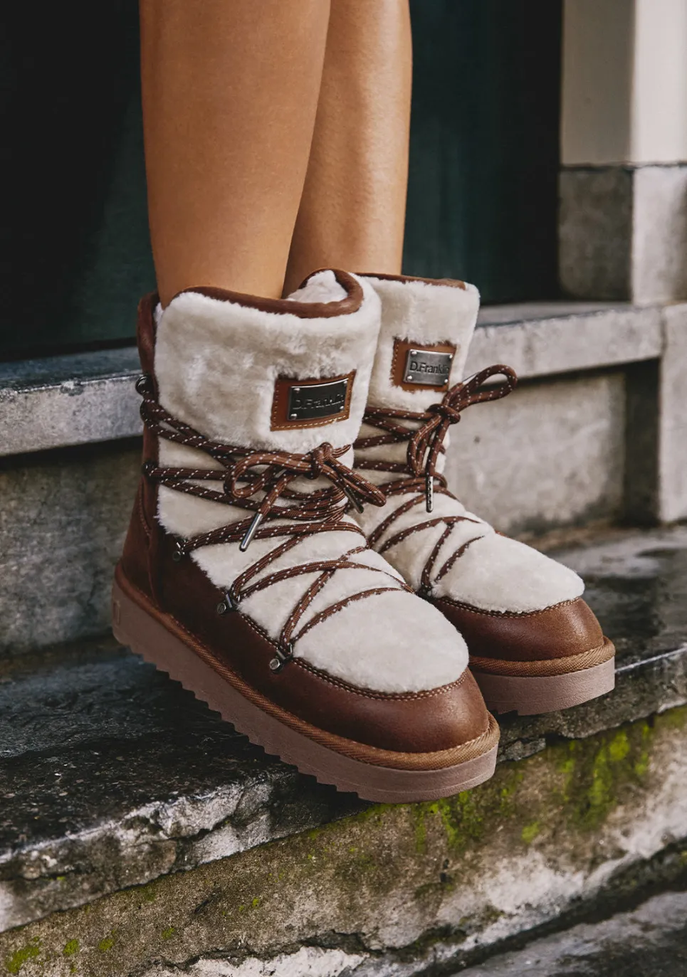 D.Franklin Nordic Trk Fur Camel|Damen Stiefel