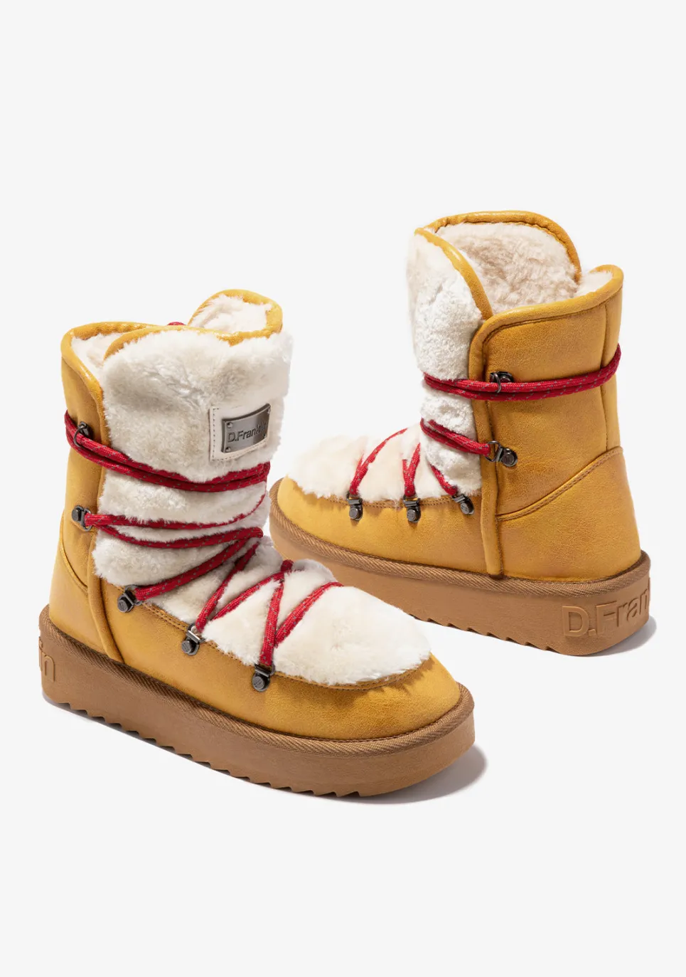 D.Franklin Nordic Trk Fur Mustard|Damen Stiefel
