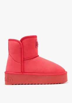 D.Franklin Nordic V.2 Basic Low Coral|Damen Plattform-Stiefel|Australische Stiefel