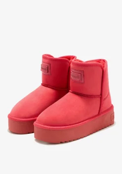 D.Franklin Nordic V.2 Basic Low Coral|Damen Plattform-Stiefel|Australische Stiefel