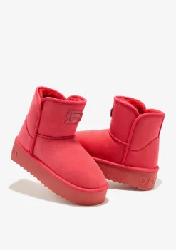 D.Franklin Nordic V.2 Basic Low Coral|Damen Plattform-Stiefel|Australische Stiefel