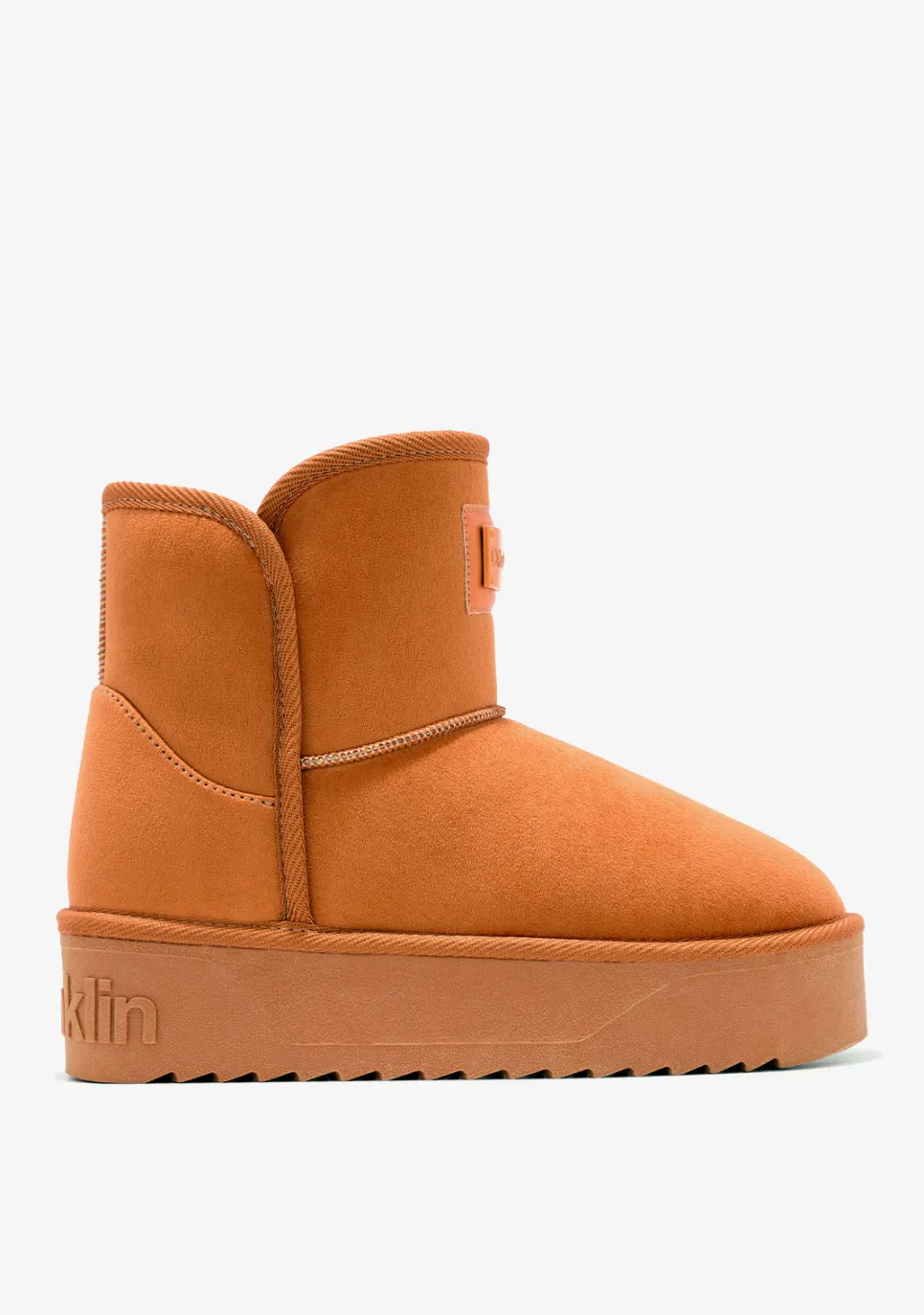 D.Franklin Nordic V.2 Basic Low Orange|Damen Plattform-Stiefel|Australische Stiefel