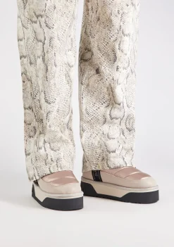 D.Franklin Nordic V.2 Low Bomb Beige|Damen Plattform-Stiefel|Stiefel