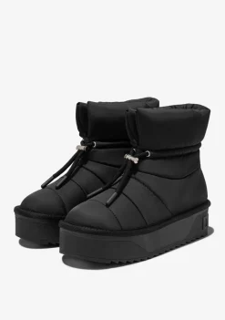 D.Franklin Nordic V.2 Low Total Black|Damen Plattform-Stiefel|Australische Stiefel