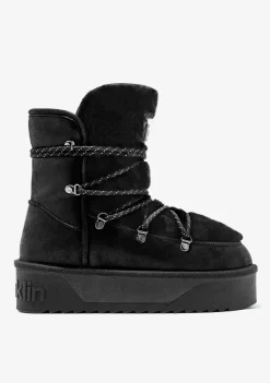 D.Franklin Nordic V.2 Trk Black|Damen Plattform-Stiefel|Stiefel