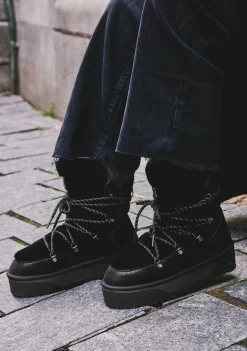 D.Franklin Nordic V.2 Trk Black|Damen Plattform-Stiefel|Stiefel