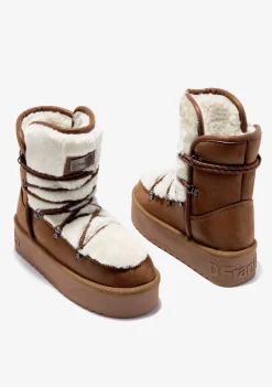 D.Franklin Nordic V.2 Trk Camel|Damen Plattform-Stiefel|Stiefel