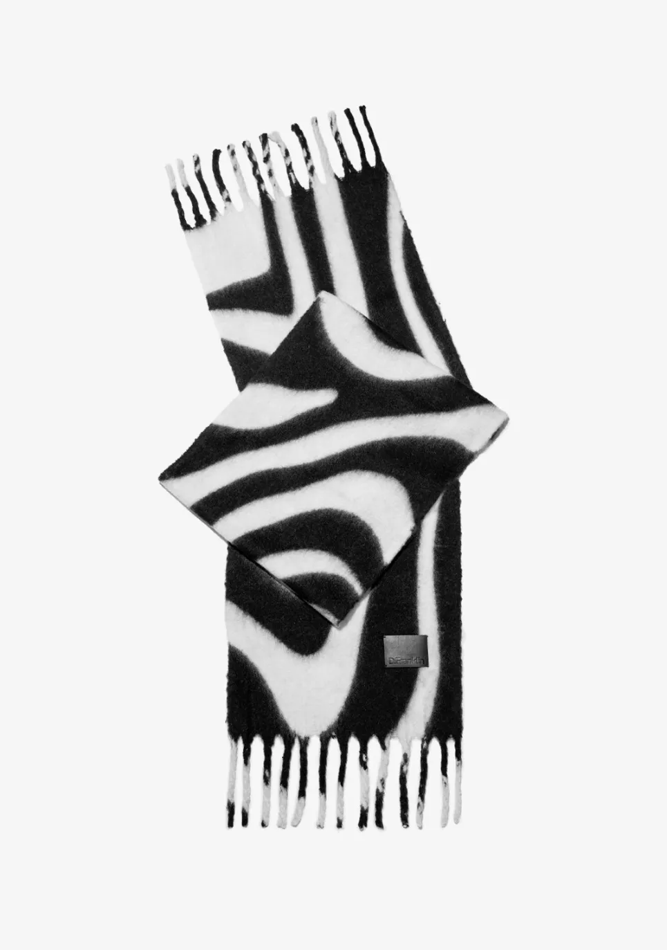 D.Franklin Nordic Zebra Scarf Black|Damen Mützen, Schals Und Handschuhe