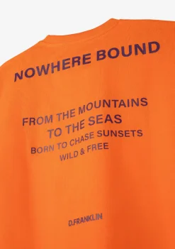 D.Franklin Nowhere Bound T-Shirt Orange / Purple|Herren T-Shirts