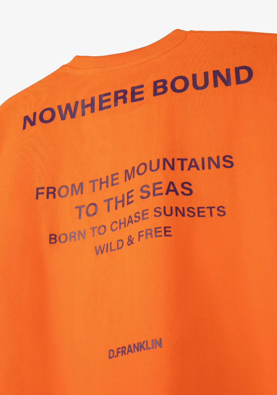 D.Franklin Nowhere Bound T-Shirt Orange / Purple|Herren T-Shirts