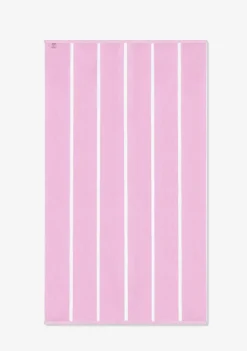 D.Franklin Old Money Jacquard Velour Beach Towel Pink|Damen Handtücher|Handtücher