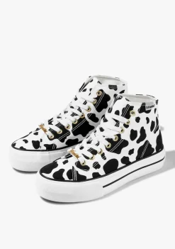 D.Franklin One Way Cow|Damen Plattform-Sneakers|Sneakers