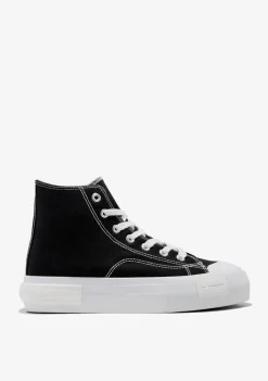 D.Franklin One Way High Classic Black|Damen Plattform-Sneakers|Sneakers