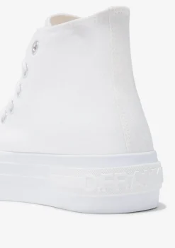 D.Franklin One Way High Classic White|Damen Plattform-Sneakers|Sneakers