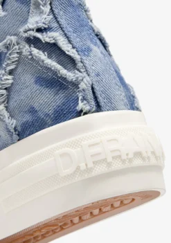 D.Franklin One Way High Denim|Damen Plattform-Sneakers|Sneakers