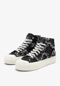 D.Franklin One Way High Denim Black|Damen Plattform-Sneakers|Sneakers