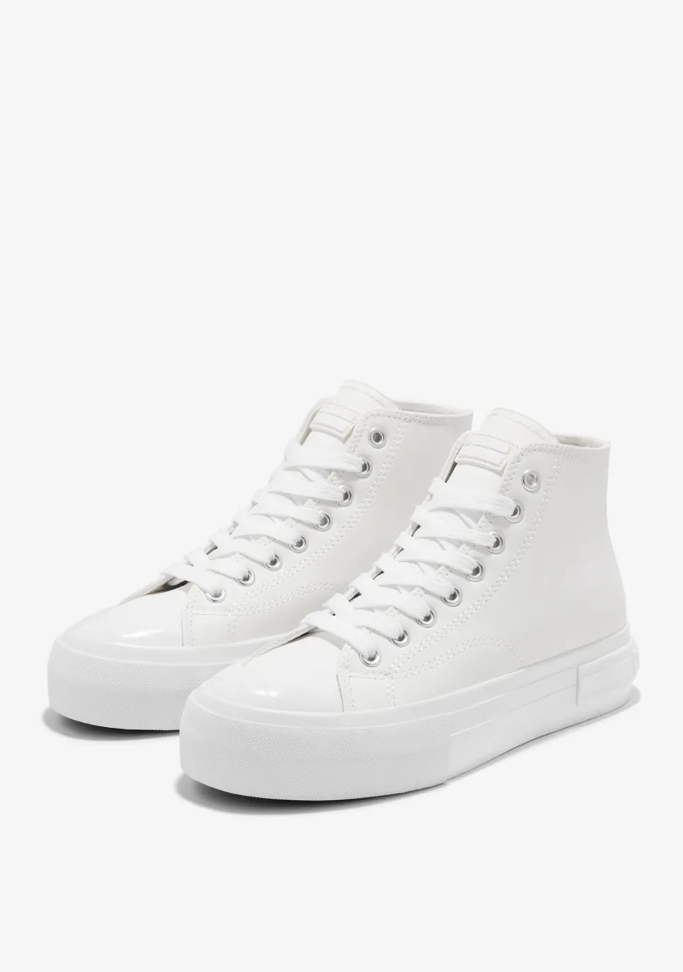 D.Franklin One Way High Full White|Damen Plattform-Sneakers|Sneakers
