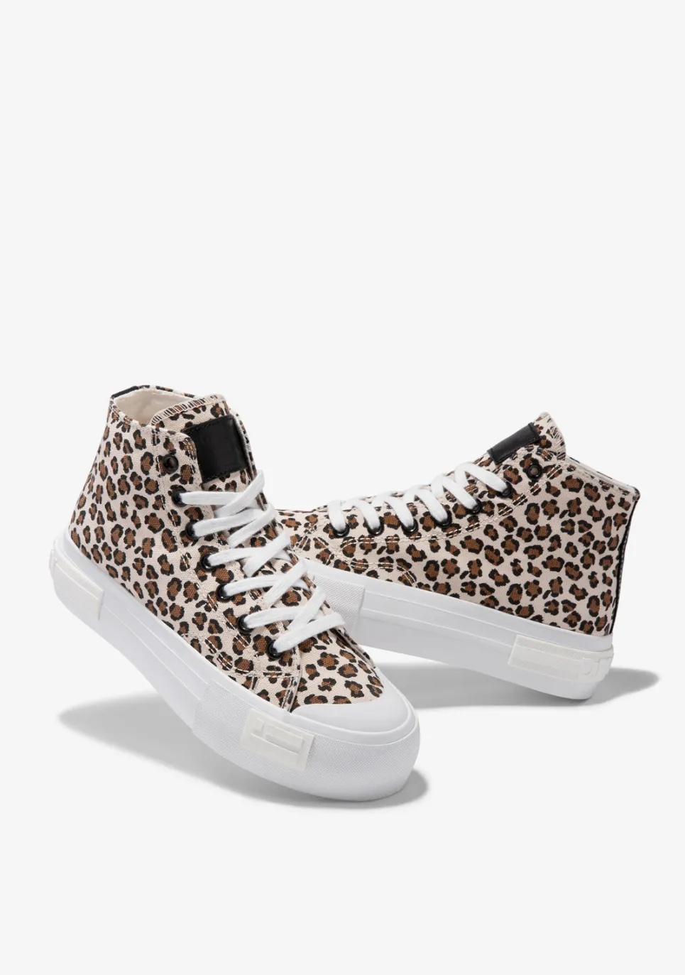 D.Franklin One Way High Leopard Edition|Damen Plattform-Sneakers|Sneakers