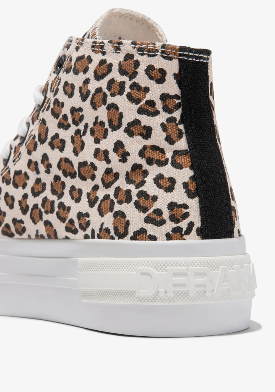 D.Franklin One Way High Leopard Edition|Damen Plattform-Sneakers|Sneakers