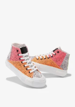 D.Franklin One Way High Patch Multicolor|Damen Plattform-Sneakers|Sneakers