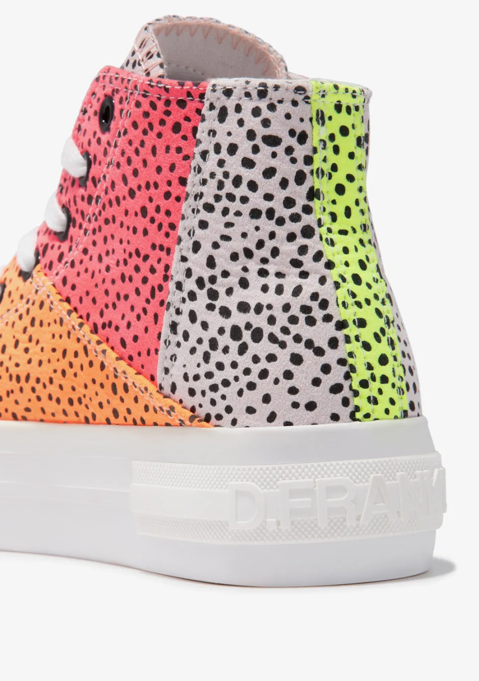 D.Franklin One Way High Patch Multicolor|Damen Plattform-Sneakers|Sneakers