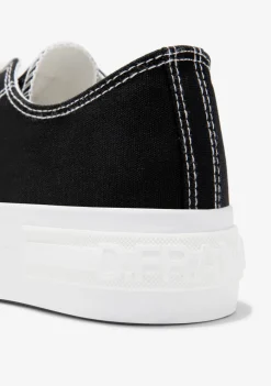 D.Franklin One Way Low Classic Black|Damen Plattform-Sneakers|Sneakers