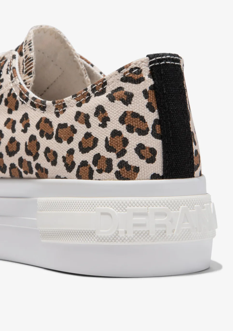D.Franklin One Way Low Leopard Edition|Damen Plattform-Sneakers|Sneakers