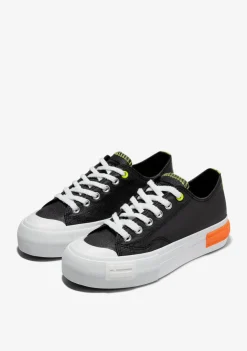 D.Franklin One Way Low Summer Club Black|Damen Plattform-Sneakers|Sneakers