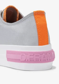 D.Franklin One Way Low Summer Club Silver|Damen Plattform-Sneakers|Sneakers
