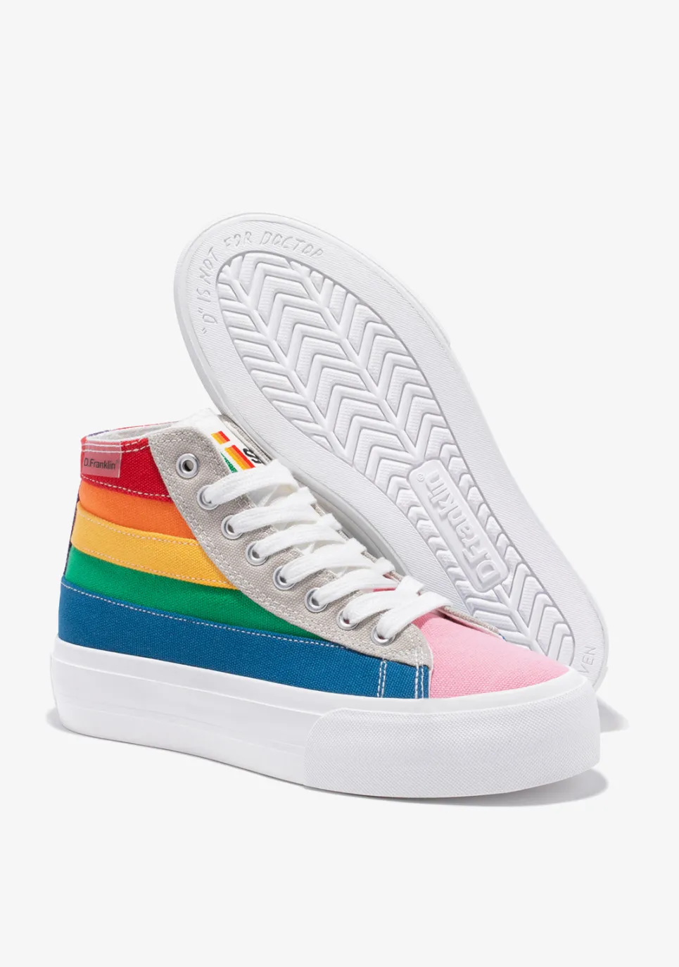 D.Franklin One Way Patch Live Special Edition|Damen Plattform-Sneakers|Sneakers