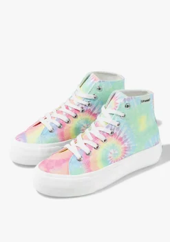 D.Franklin One Way Tie Dye|Damen Plattform-Sneakers|Sneakers