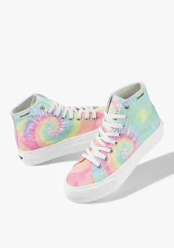 D.Franklin One Way Tie Dye|Damen Plattform-Sneakers|Sneakers