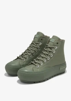 D.Franklin One Way Track Green|Damen Plattform-Sneakers|Sneakers