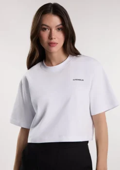 D.Franklin Origins Cropped T-Shirt White / Black|Damen T-Shirts