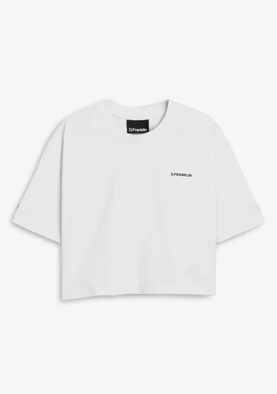 D.Franklin Origins Cropped T-Shirt White / Black|Damen T-Shirts