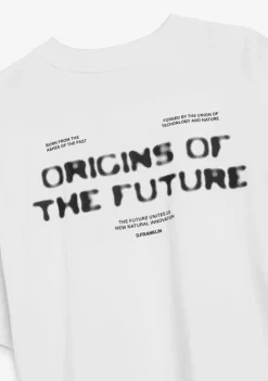 D.Franklin Origins Cropped T-Shirt White / Black|Damen T-Shirts