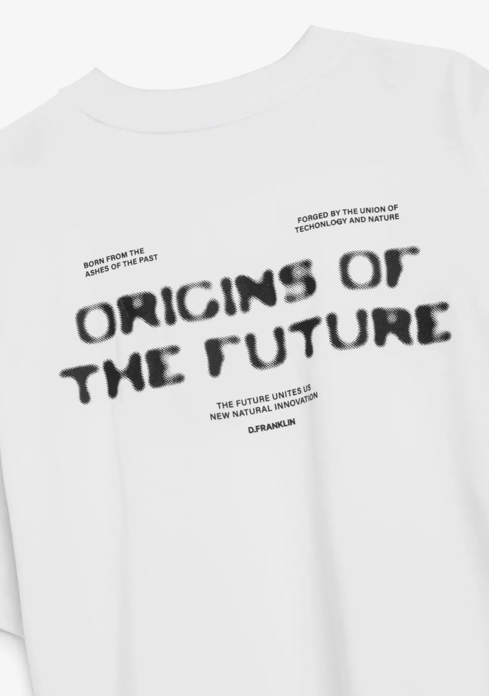 D.Franklin Origins Cropped T-Shirt White / Black|Damen T-Shirts