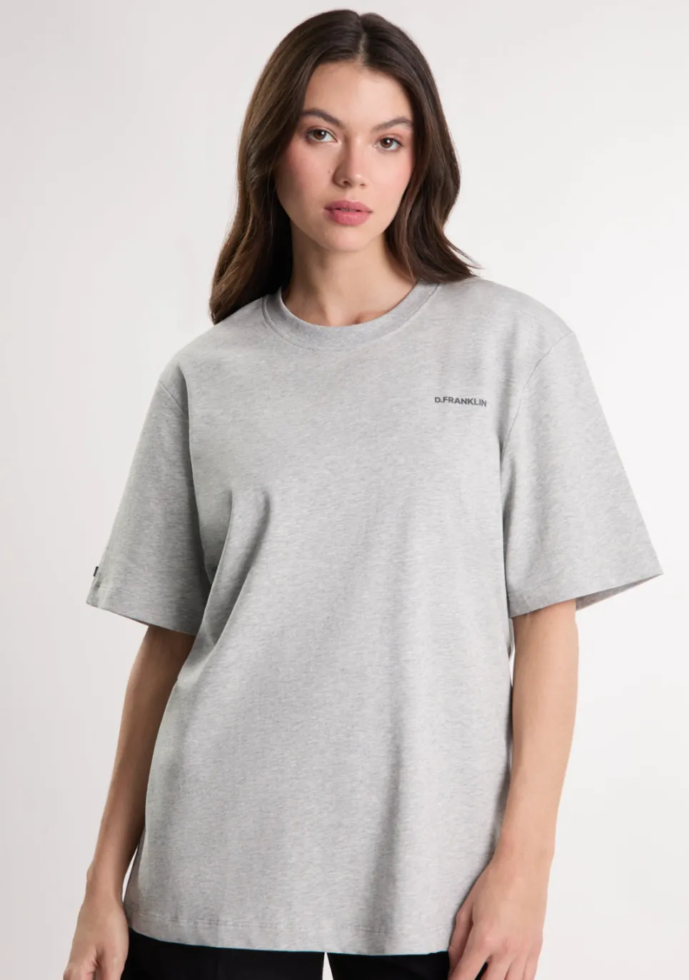 D.Franklin Origins T-Shirt Grey Melange / Anthracite|Damen T-Shirts|T-Shirts