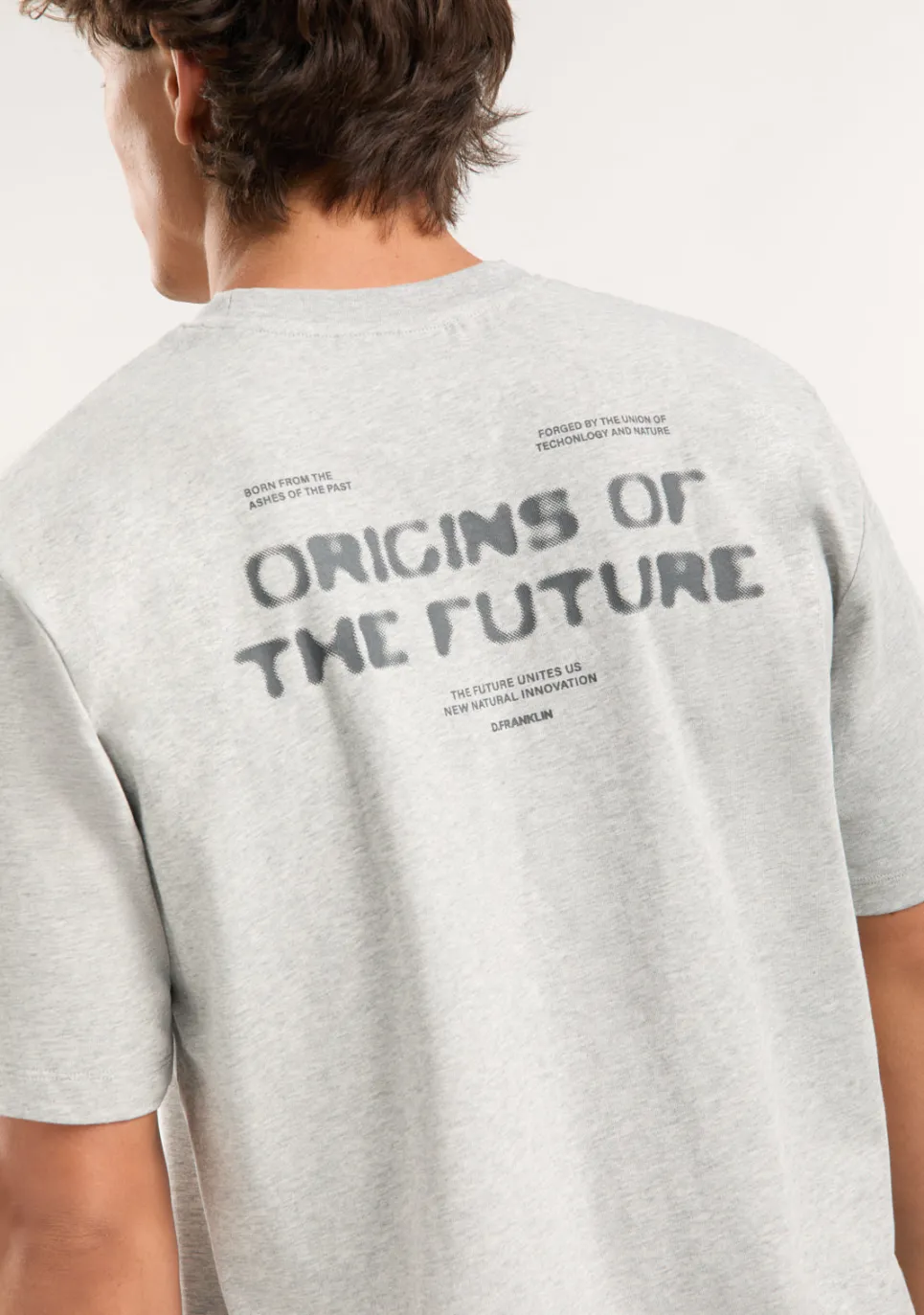 D.Franklin Origins T-Shirt Grey Melange / Anthracite|Damen T-Shirts|T-Shirts