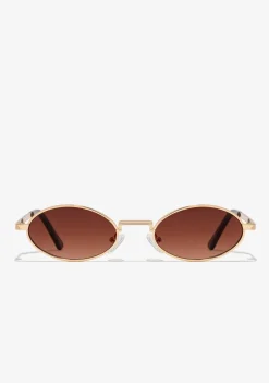 D.Franklin Oval Legacy Gold / Gradient Brown|Damen Ovale Sonnenbrillen|Ovale Sonnenbrillen