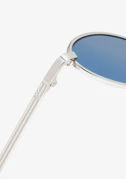 D.Franklin Oval Legacy Silver / Blue|Damen Ovale Sonnenbrillen|Ovale Sonnenbrillen