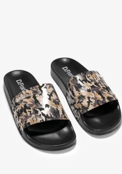 D.Franklin Pala Slide Camo Brown|Herren Sandalen