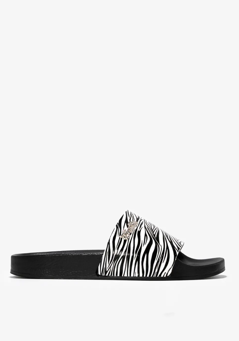 D.Franklin Pala Slide White Zebra|Damen Sandalen