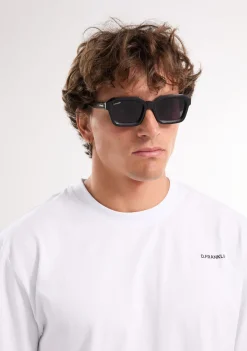 D.Franklin Pitch Black / Black|Damen Eckige Sonnenbrillen|Eckige Sonnenbrillen