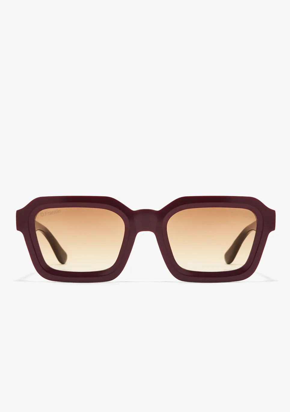 D.Franklin Pitch Burgundy / Gradient Brown|Damen Eckige Sonnenbrillen|Eckige Sonnenbrillen